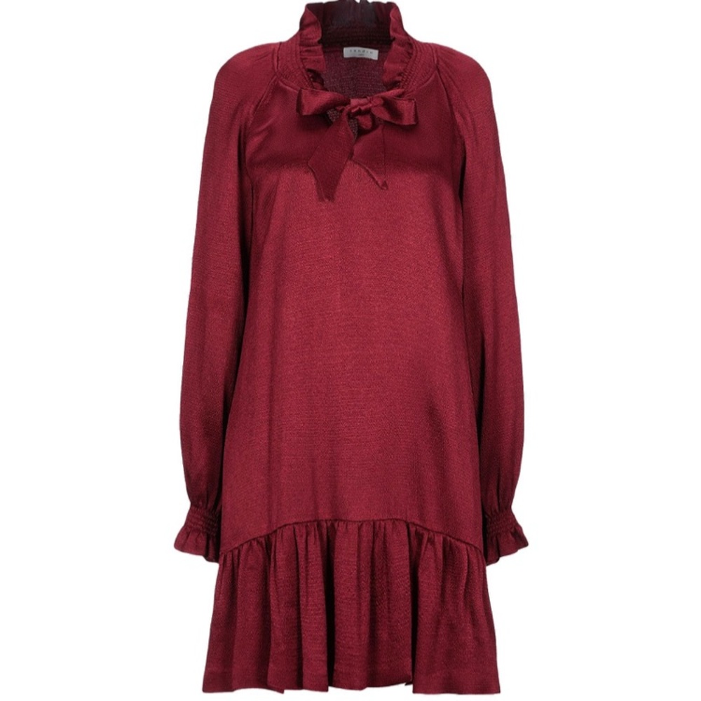 Sandro Paris Maroon cocktail dress